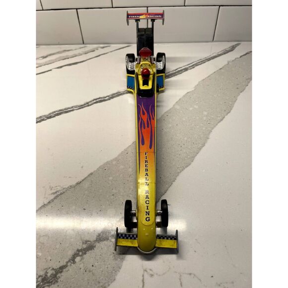Vintage DRAGSTER RACE CAR Battery Operated GOLDLOK TOYS Fireball Racing - Picture 3 of 6